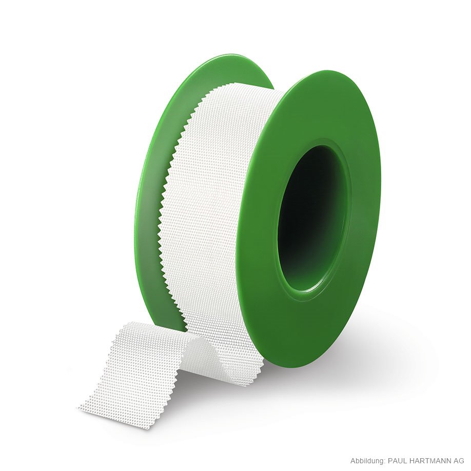 Omnisilk Fixierpflaster 5 m x 1,25 cm, mit Sprengring