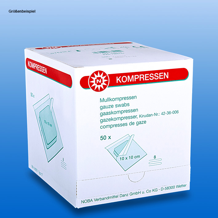 Mullkompressen 8-fach, 7,5 x 7,5 cm, steril (50 Sets à 2 Stck.)