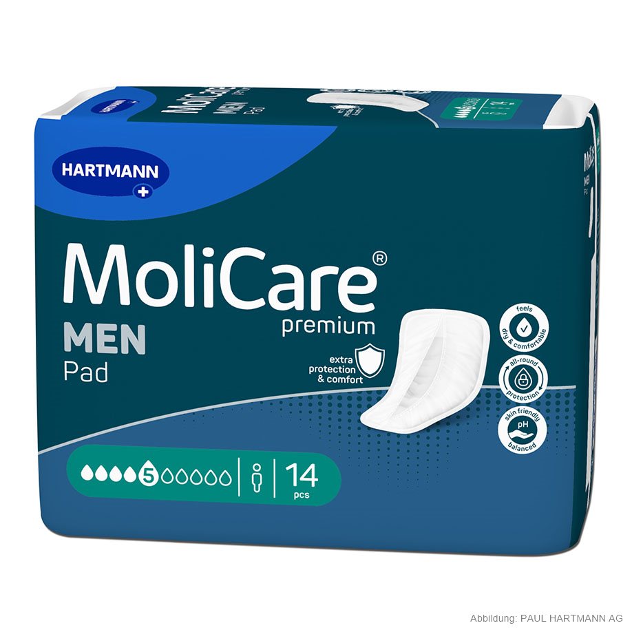 MoliCare premium MEN Pad 5 Tropfen Inkontinenzeinlagen (14 Stck.)