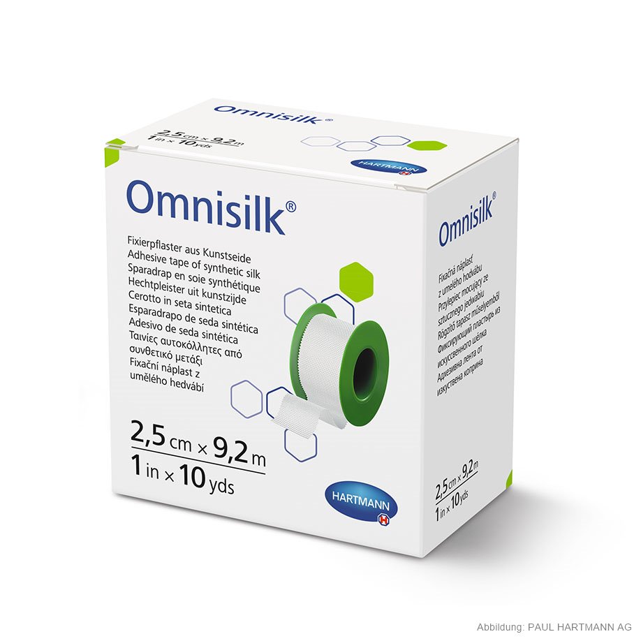 Omnisilk Fixierpflaster 9,2 m x 2,5 cm