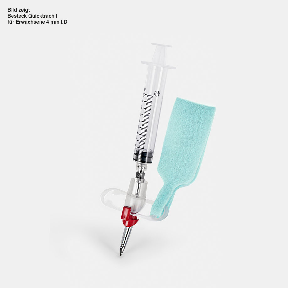 Einmal-Koniotomie Besteck Quicktrach I für Kinder 2.0 mm I.D., steril