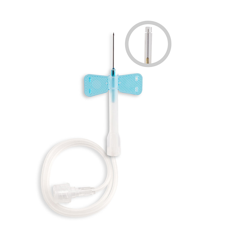 ECOFLO safety Perfusionsbestecke 23 G, 0,6 x 19 mm, blau (100 Stck.)