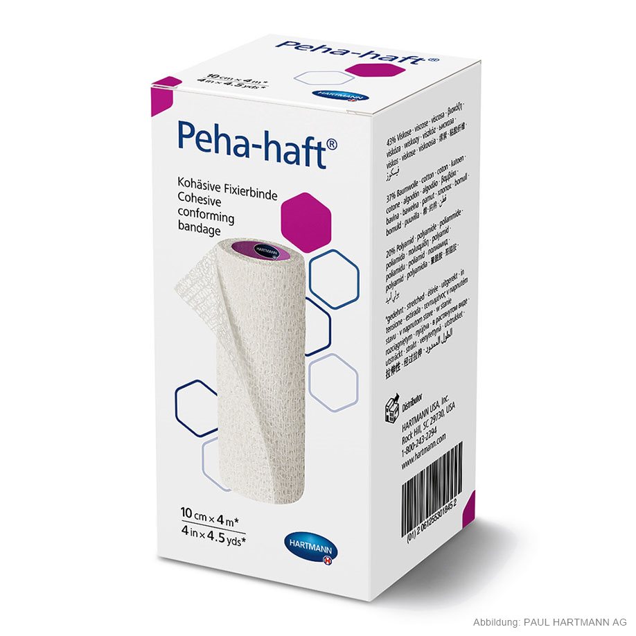 Peha-haft Fixierbinde 4 m x 10 cm, einzeln verpackt