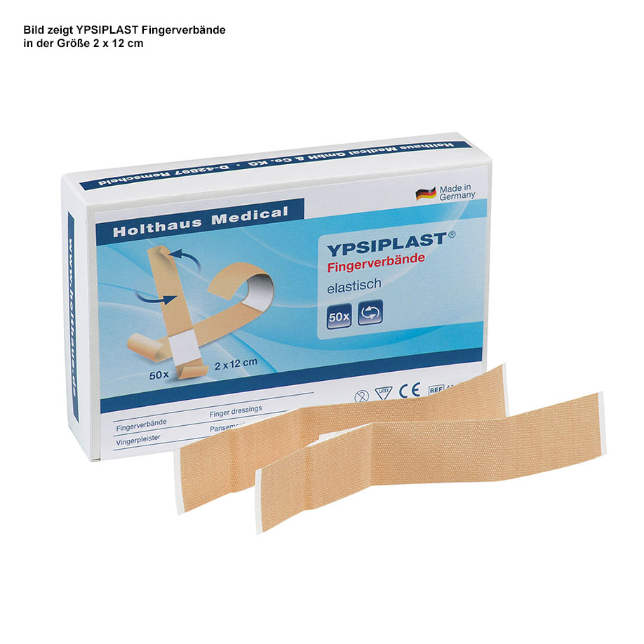 YPSIPLAST Fingerverbände elastisch hautfarben, 2 x 12 cm (100 Stck.)