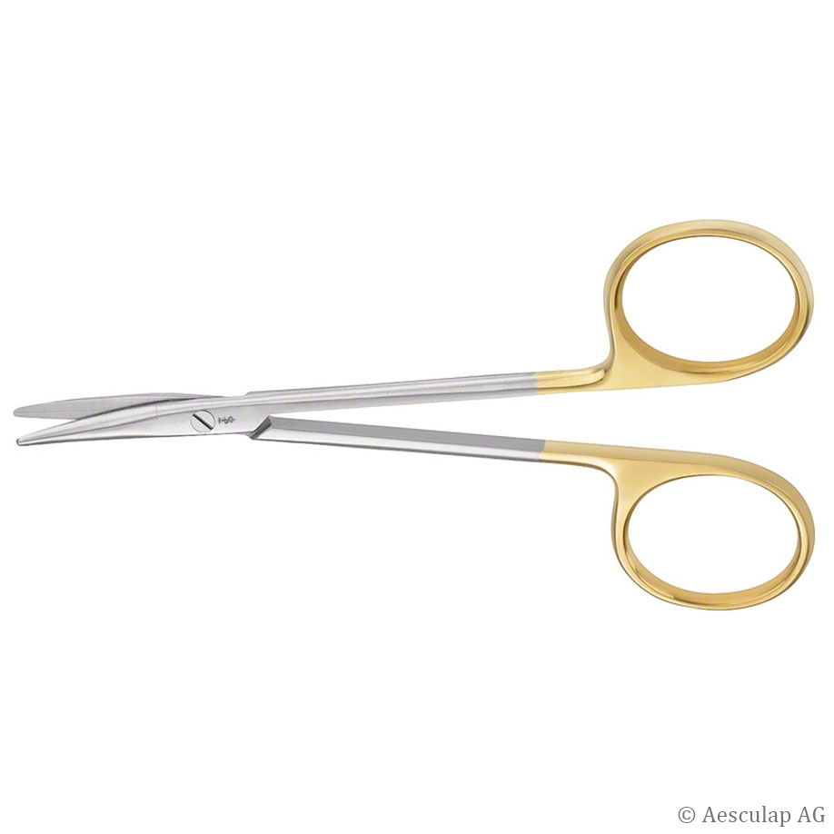 DUROTIP Präparierschere, gebogen, 11,5 cm, stumpf/stumpf