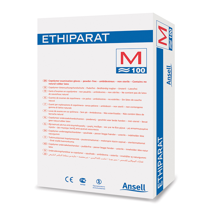 Ethiparat PE-Untersuchungshandschuhe, unsteril, Gr. 7 - 8, M (100 Stck.)