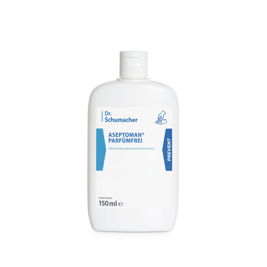Aseptoman parfümfrei 150 ml Kittelflasche Händedesinfektion