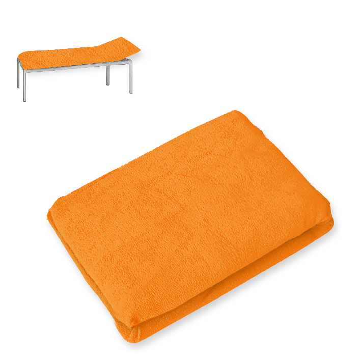 Liegenbezug Frottee orange, 65 x 195 cm