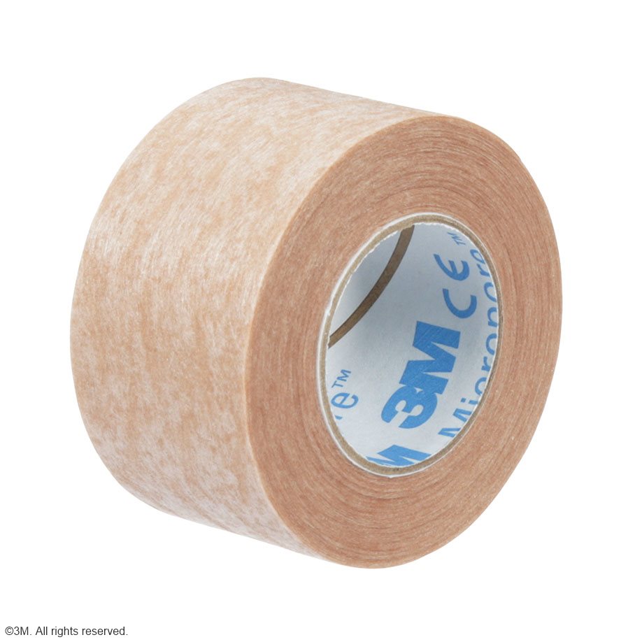 3M Micropore Vliespflaster hautfarben, 2,5 cm x 9,1 m (12 Stck.)
