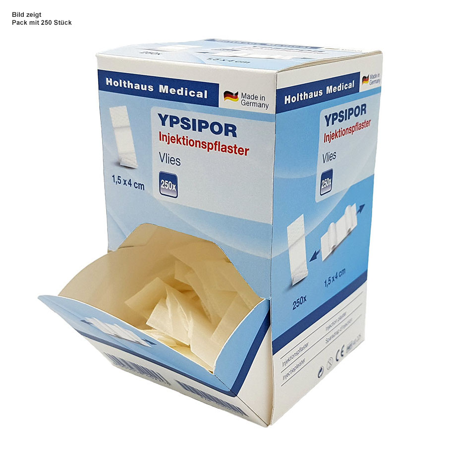 YPSIPOR Injektionspflaster klein 1,5 x 4 cm (100 Stck.)