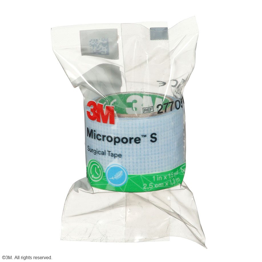 3M Micropore S Silikonpflaster 2,5 cm x 1,37 m (100 Stck.)