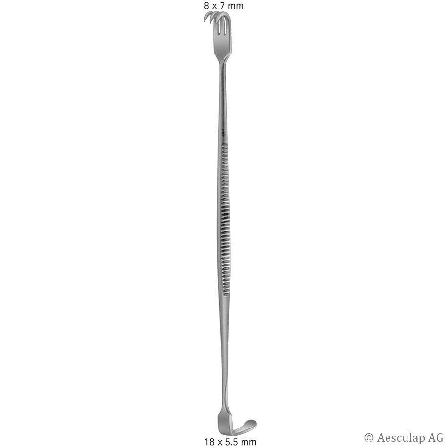 Wundhaken Senn-Miller, 8 x 7 mm, 18 x 5,5 mm