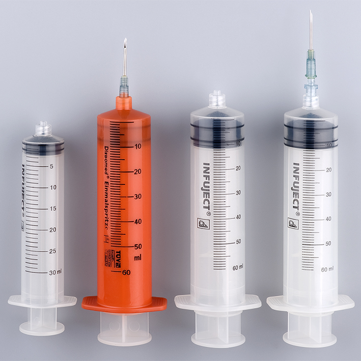 INFUJECT Pumpenspritze 50/60 ml LL mit Kanüle 2,0 x 30 mm
