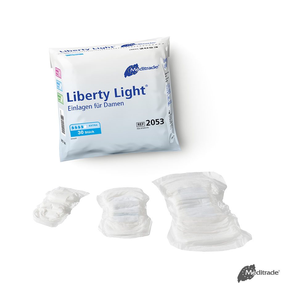 Liberty Light Extra Inkontinenzvorlagen blau, 31,5 x 12 cm (10 x 18 Stck.)