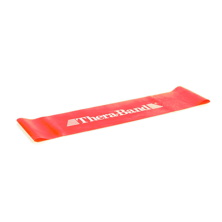 TheraBand Loop 7,6 x 30,5 cm (Ø 20 cm), mittel stark - rot