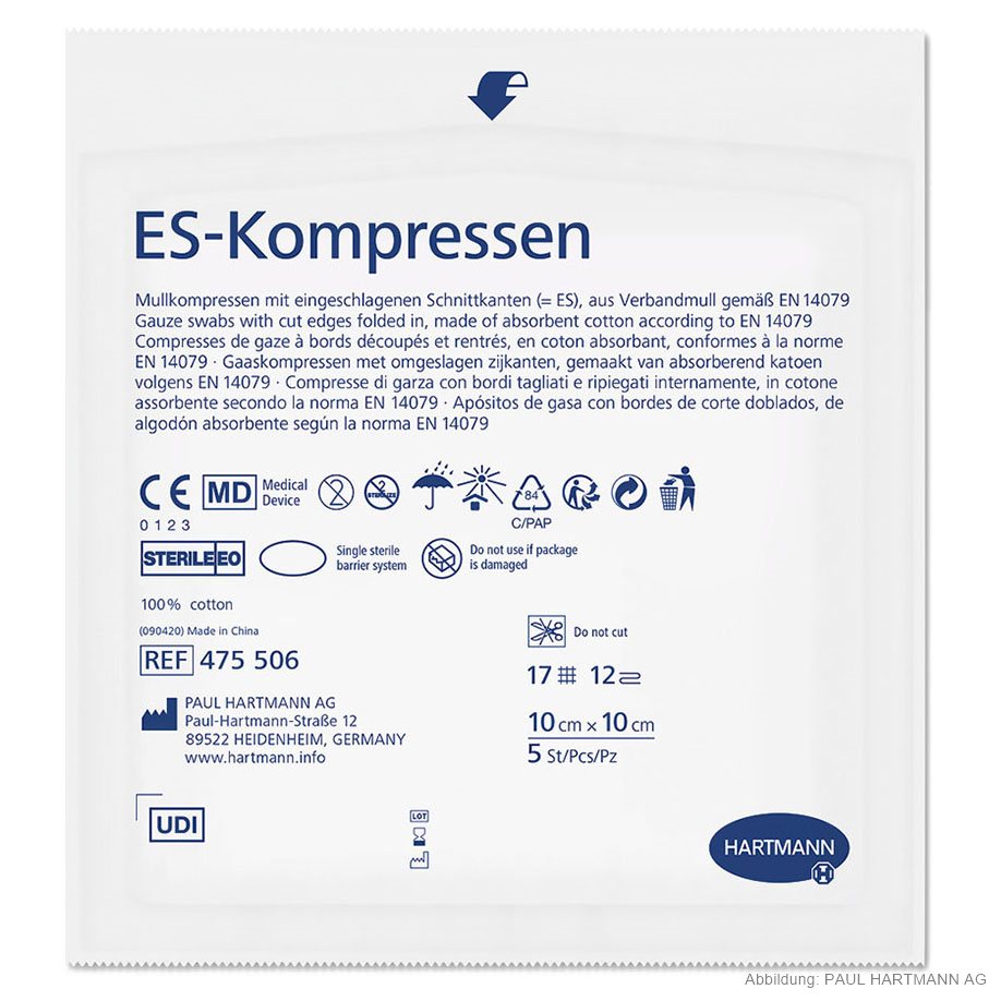 ES-Kompressen steril 12-fach 10 x 10 cm (20 x 5 Stck.)