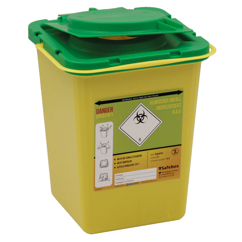 Kanülenabwurfbehälter ratiomed Safe-Box REC 2,0 Ltr.