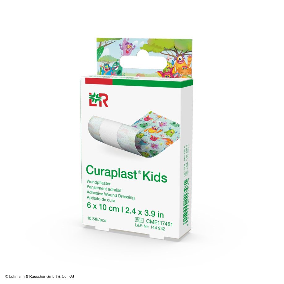 Curaplast Kids, Wundpflaster 6 cm x 1 m, (10 Abschnitte á 10 cm)