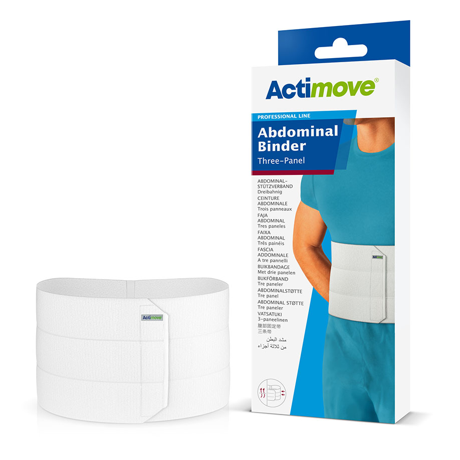 Actimove Abdominal Binder Comfort Gr. M, für Körperumfang 115-155 cm, weiß