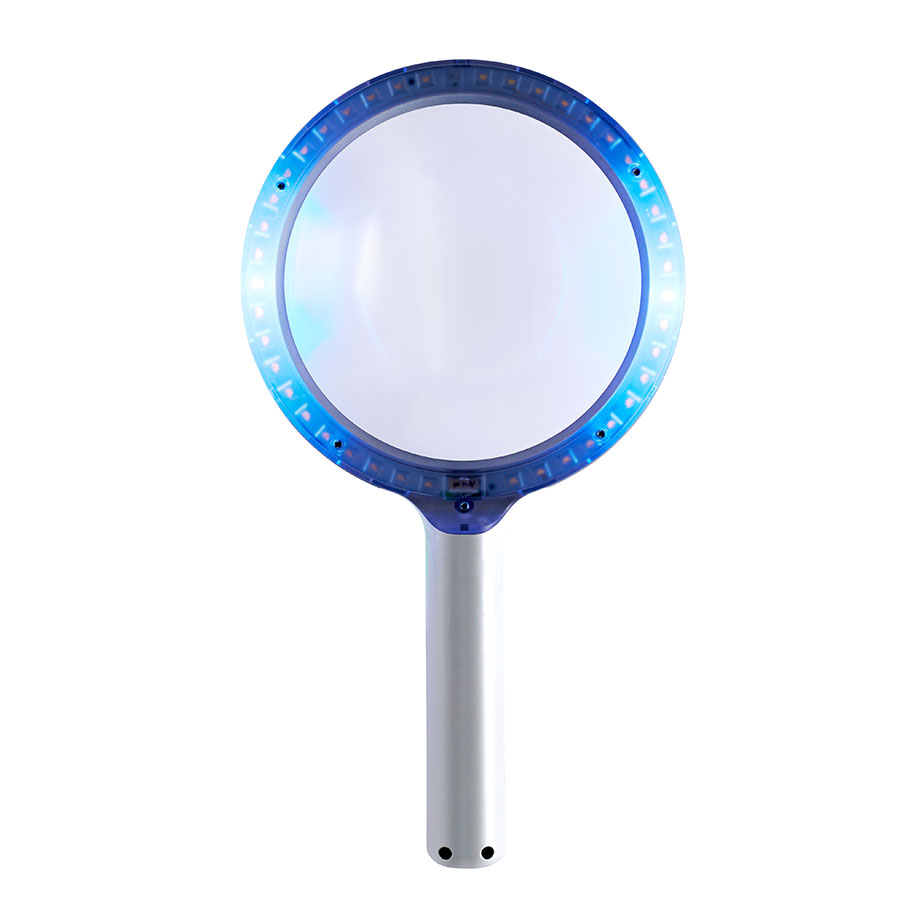 LED-Handlupenleuchte reinweiß OPTICLUX Hand 10-2 UV Bundle