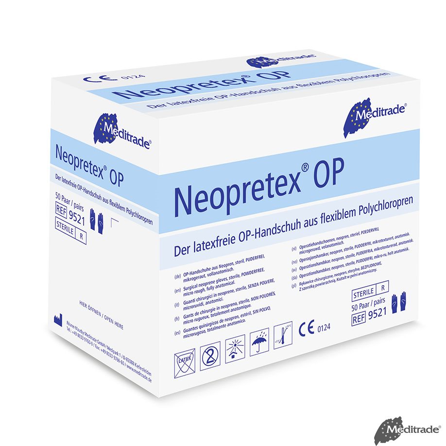 Neopretex OP-Handschuhe, PF, steril, Gr. 6,5 (50 Paar)