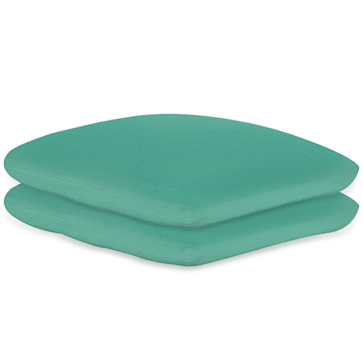 Kissenbezüge Frottee jade, 40 x 40 cm, mit Reißverschluss (2 Stck.)
