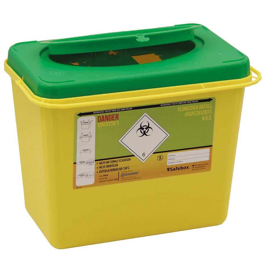 Kanülenabwurfbehälter ratiomed Safe-Box REC 6,0 Ltr.