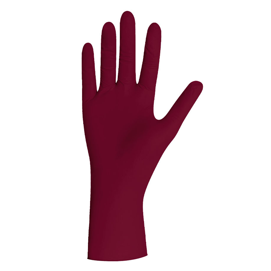 Burgundy Pearl Nitril U.-Handschuhe Gr. L unsteril puderfrei (100 Stck.)