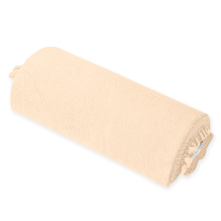 Nackenrollenbezug Frottee beige, für Halbrollen 40 cm