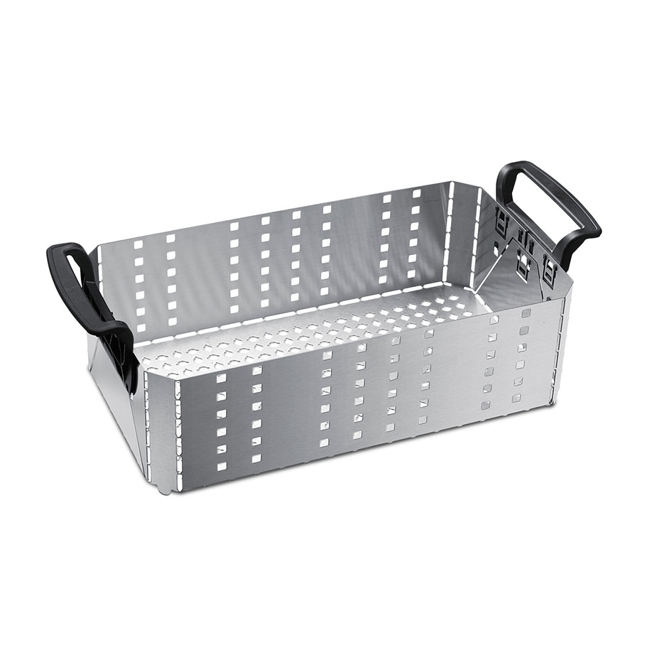 Elma modularer Korb Größe 80, aus Edelstahl, mit Kunststoffgriffen