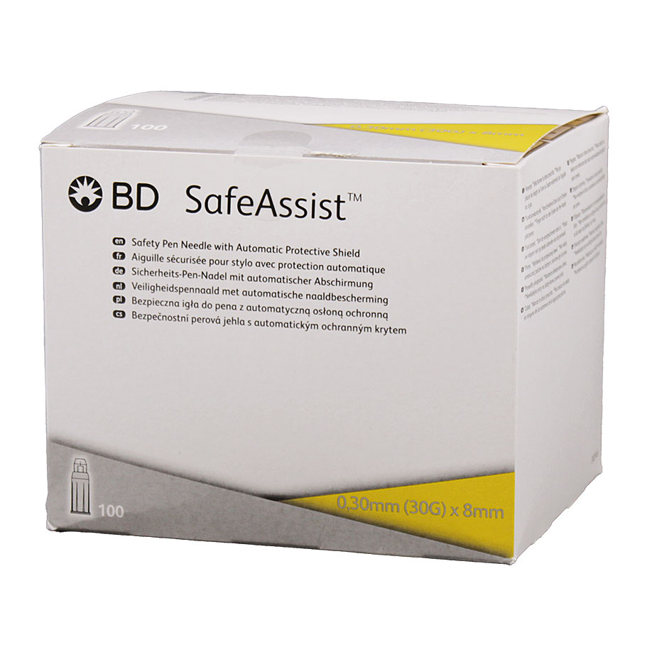 BD SafeAssist Sicherheits-Pen-Nadeln 0,30 x 8 mm (100 Stck.)