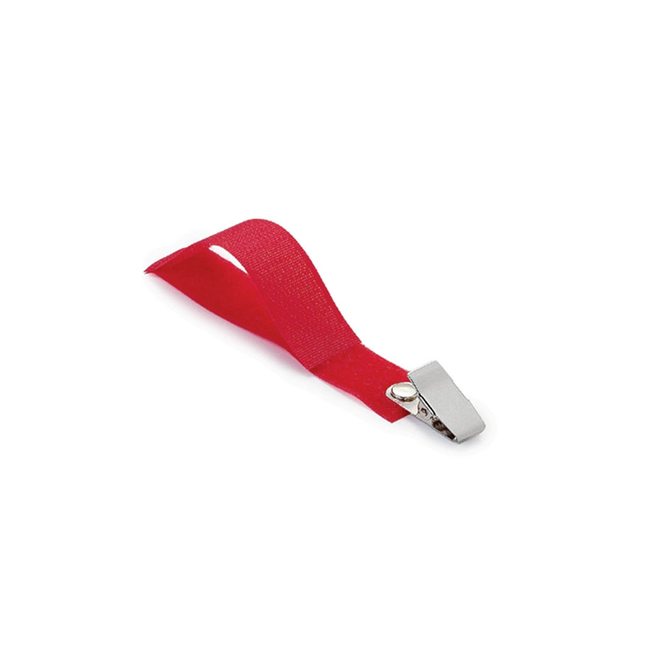 Universal-Schlauchhalter ratiomed OP-FIX mit Clip rot, 9,5 x 2 cm (25 Stck.)
