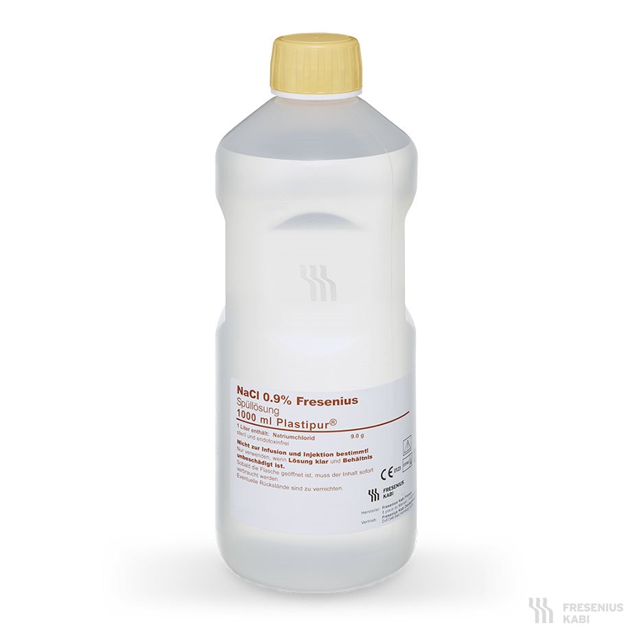 NaCl. 0,9 % Fresenius, Plastipur (6 x 1000 ml)