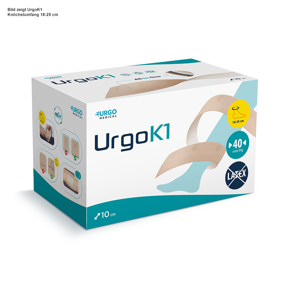 UrgoK1 Mehrkomponenten-Kompressions- system, Knöchelumfang 25-32 cm (6 Stck) #605801#