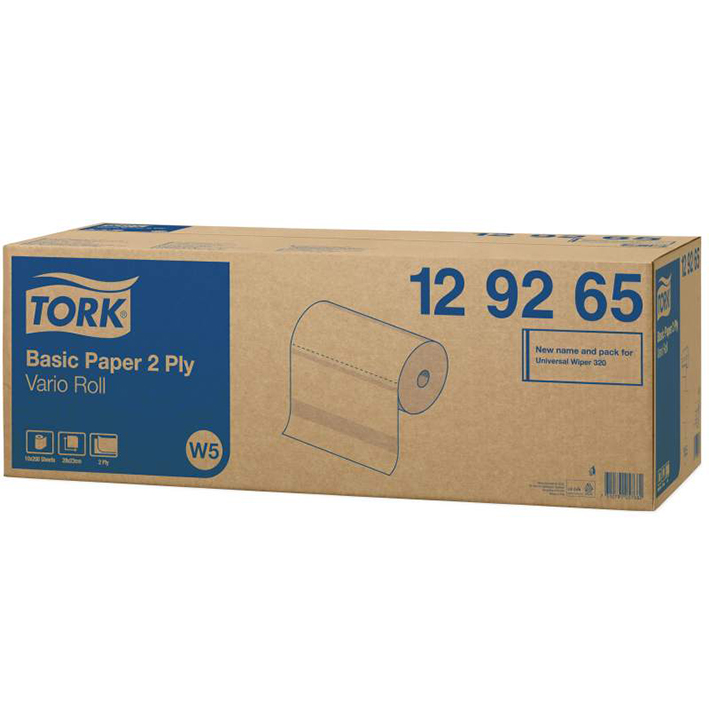 Tork Standard Wischtücher hochweiß, 2-lagig, 23 cm x 55 m (10 Rl.)