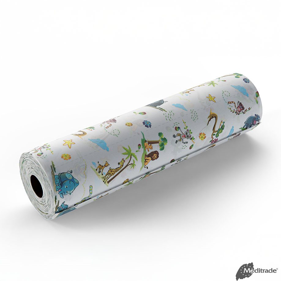 Rollicel KidsRoll Liegenabdeckung 2 lg. für Kinder, 50 cm x 46 m, bunt, (9 Ro.)