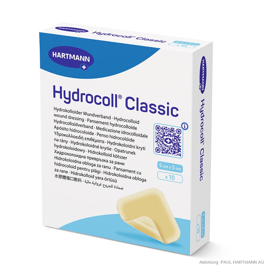 Hydrocoll Classic Wundverband steril, 5 x 5 cm (10 Stck.)