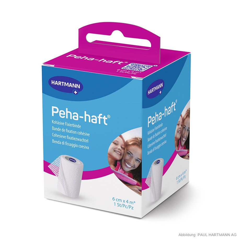 Peha-haft Fixierbinde 4 m x 6 cm, einzeln verpackt