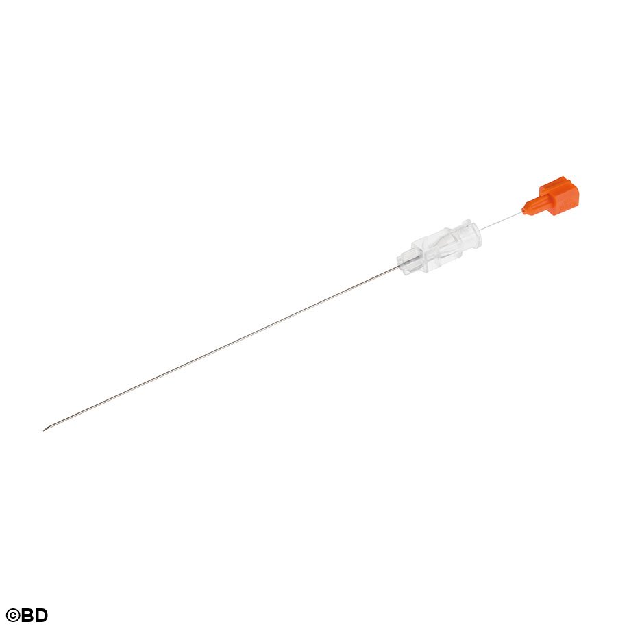 BD Spinalkanülen 25 G x 3 1/2'', 0,5 x 90 mm, orange (25 Stck.)