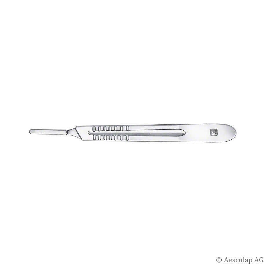Skalpellgriff Gr. 4, gerade, 13,5 cm