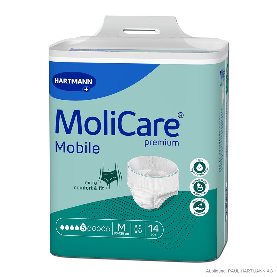 MoliCare Premium Mobile 5 Tropfen Inkontinenzslips Gr. M (14 Stck.)