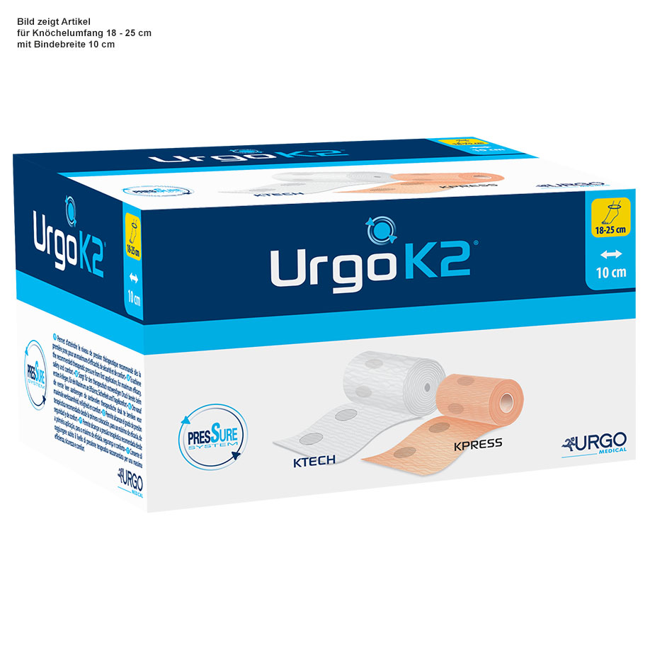 UrgoK2 zweilagiges Kompressionssystem, Knöchelumfang 25 - 32 cm (6 Stck.)