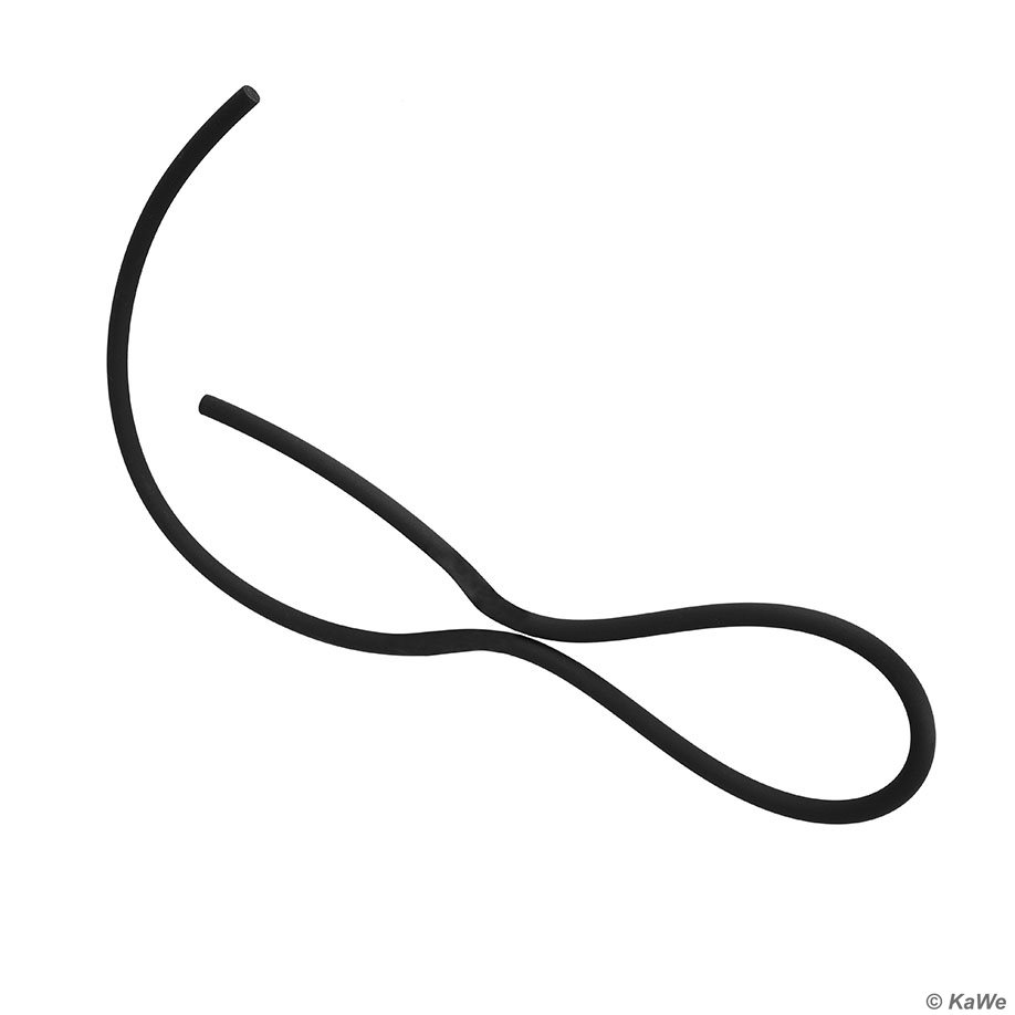 Ersatzgummischnur zu Stripp-Quick, VET schwarz, 60 cm lang