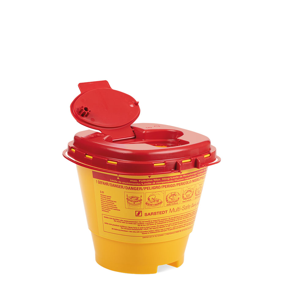 *Kanülenabwurfbehälter 2,0 Ltr. Multi-Safe twin plus 2000 -ausser Handel-/ Alternative: SAR 77.3884.220