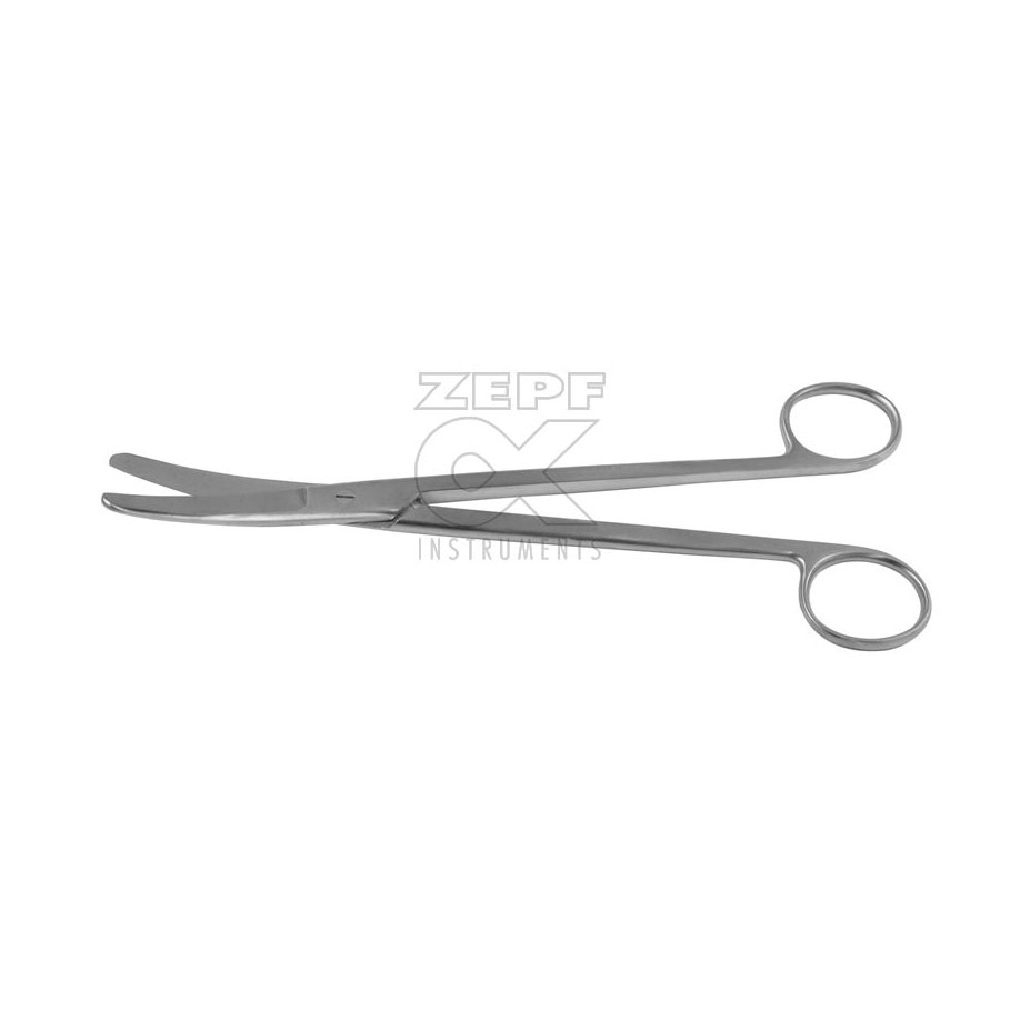 Sims Uterus Schere gebogen stumpf/stumpf, 23 cm