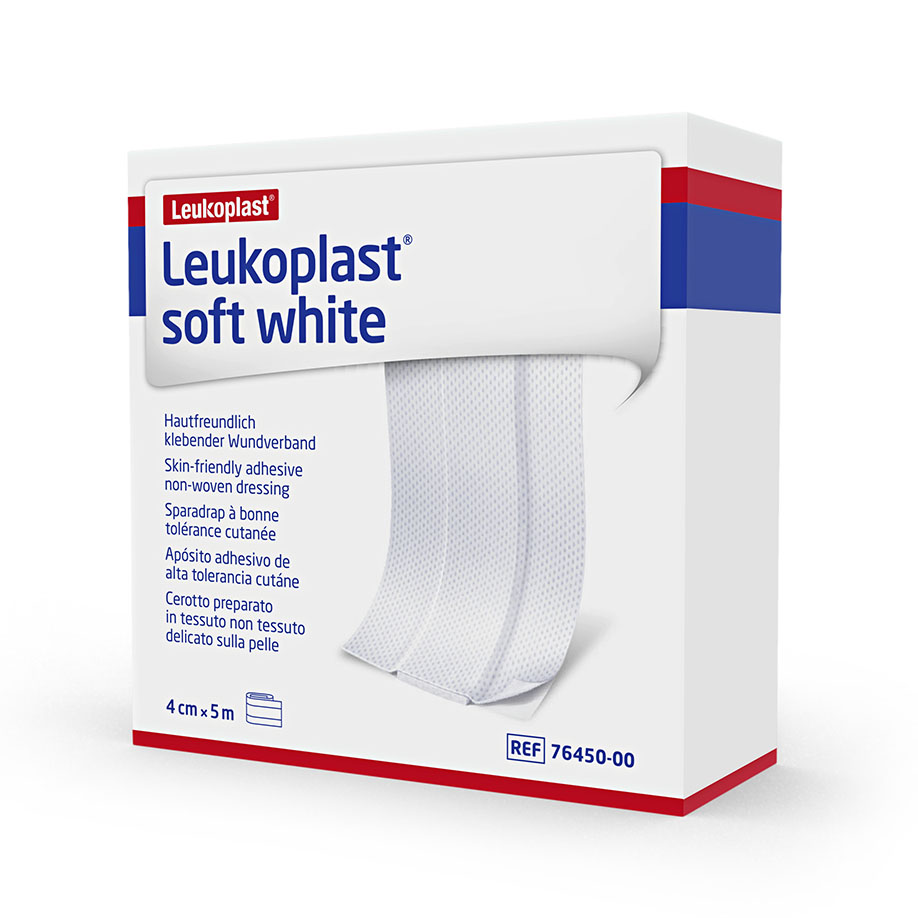 Leukoplast soft white Wundschnellverband 5 m x 4 cm, weiß