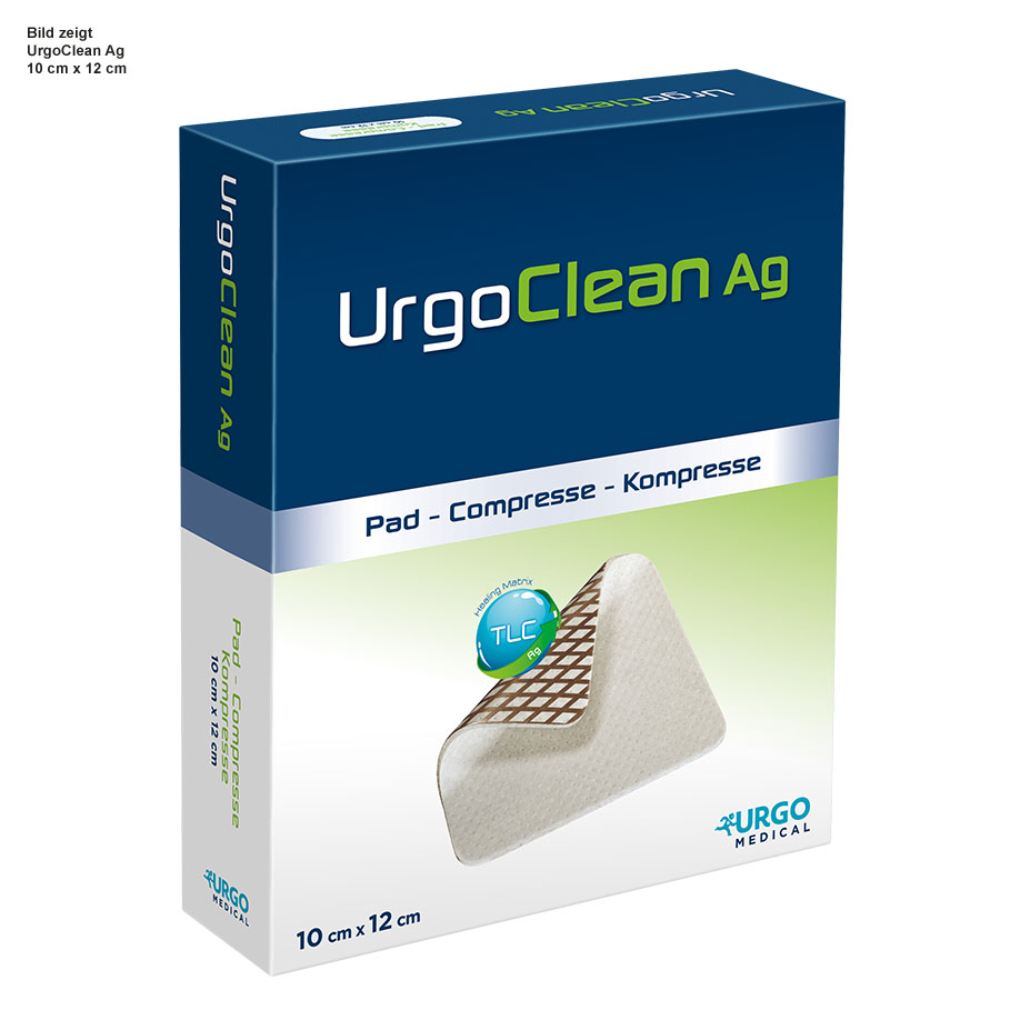 UrgoClean Ag Wundauflagen, 15 x 15 cm (5 Stck.) #754268#