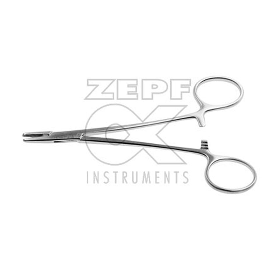 DERF (WRIGHT) Nadelhalter längsgerieft, gerade,12,5 cm