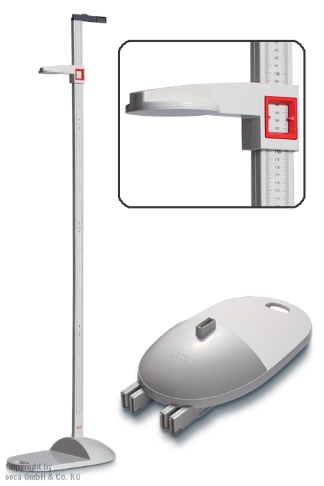 mobiles Stadiometer seca 213, mobile Messstation