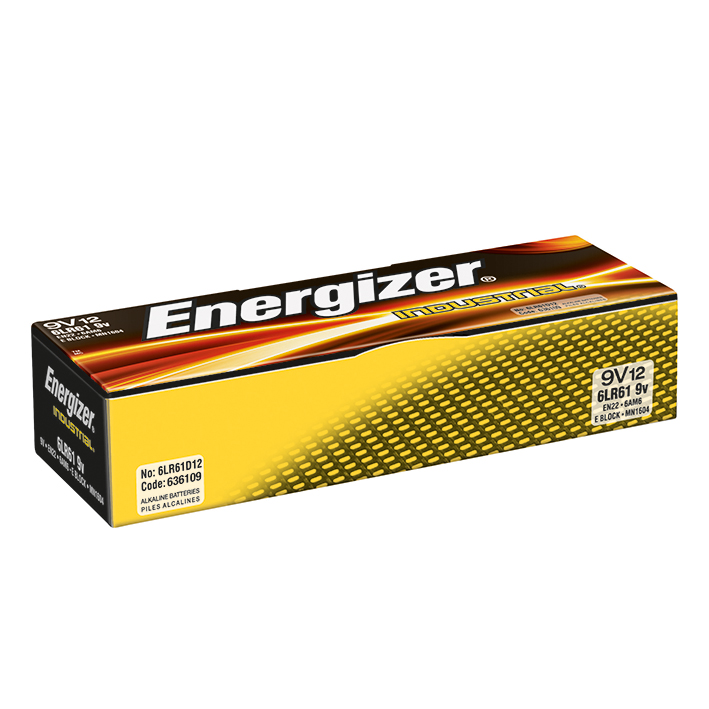 Energizer Industrial Batterien Block 6LR61 9 V (12-er Pack) #E000191209#
